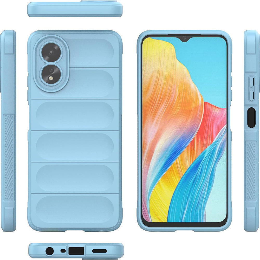 Husa de protectie Techsuit Magic Shield compatibila cu Oppo A38, acoperire spate, albastru inchis