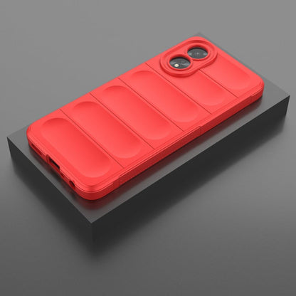 Husa de protectie Techsuit Magic Shield compatibila cu Oppo A18, acoperire spate, rosu