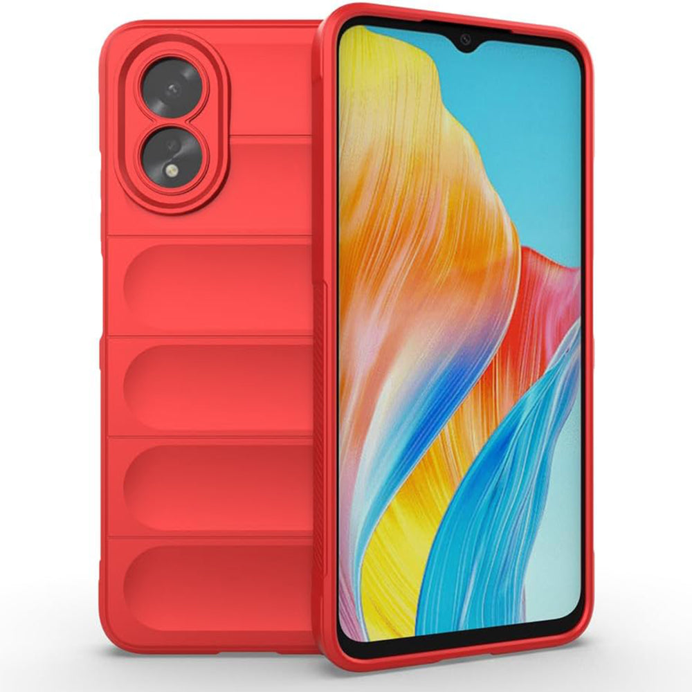Husa de protectie Techsuit Magic Shield compatibila cu Oppo A38, acoperire spate, rosu