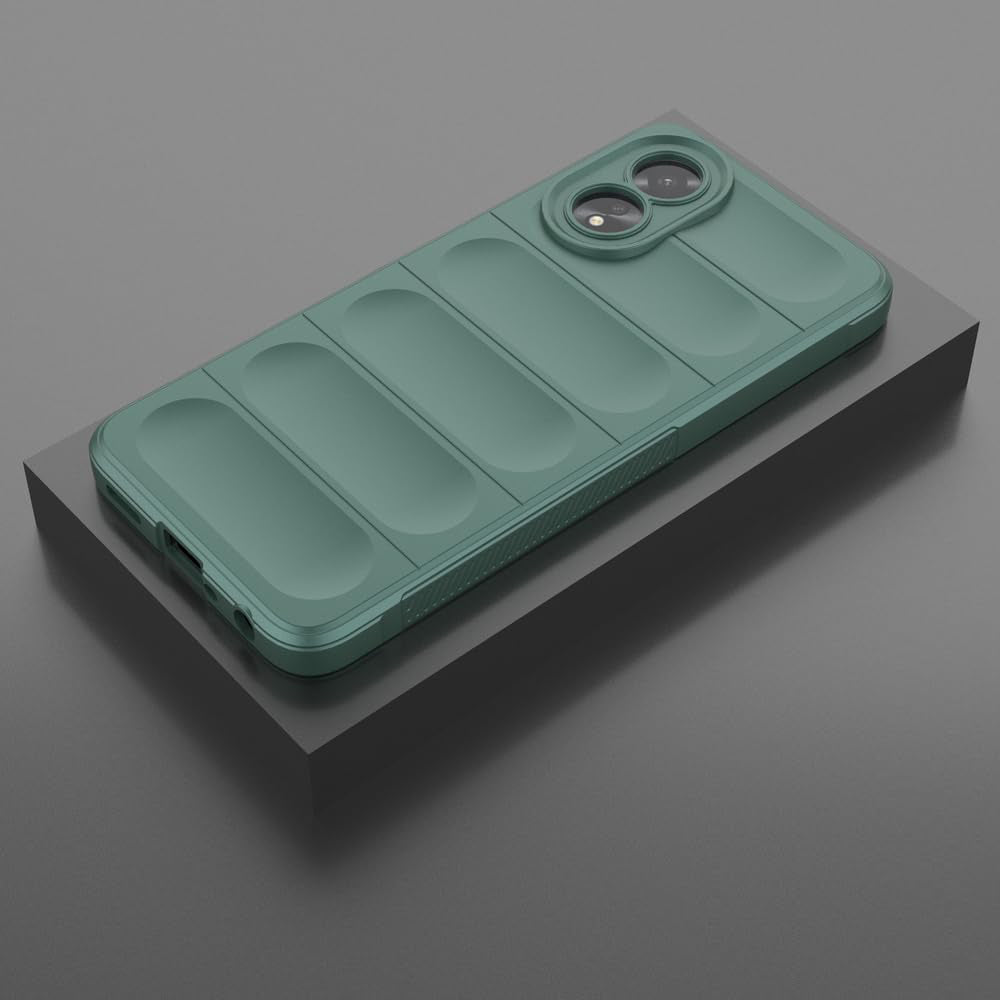 Husa de protectie Techsuit Magic Shield compatibila cu Oppo A38, acoperire spate, verde