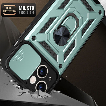 Husa de protectie Techsuit CamShield Series compatibila cu Apple iPhone 14, acoperire spate, verde