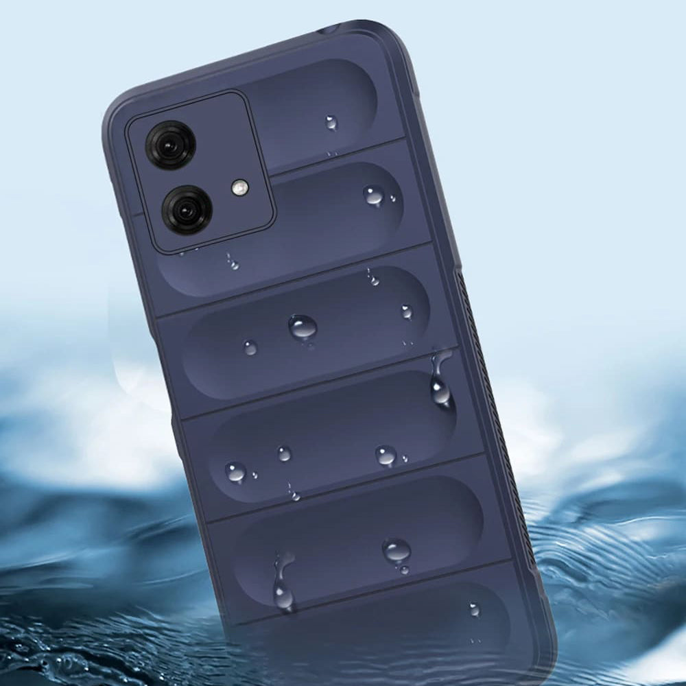 Husa de protectie Techsuit Magic Shield compatibila cu Motorola Moto G84, acoperire spate, albastru inchis