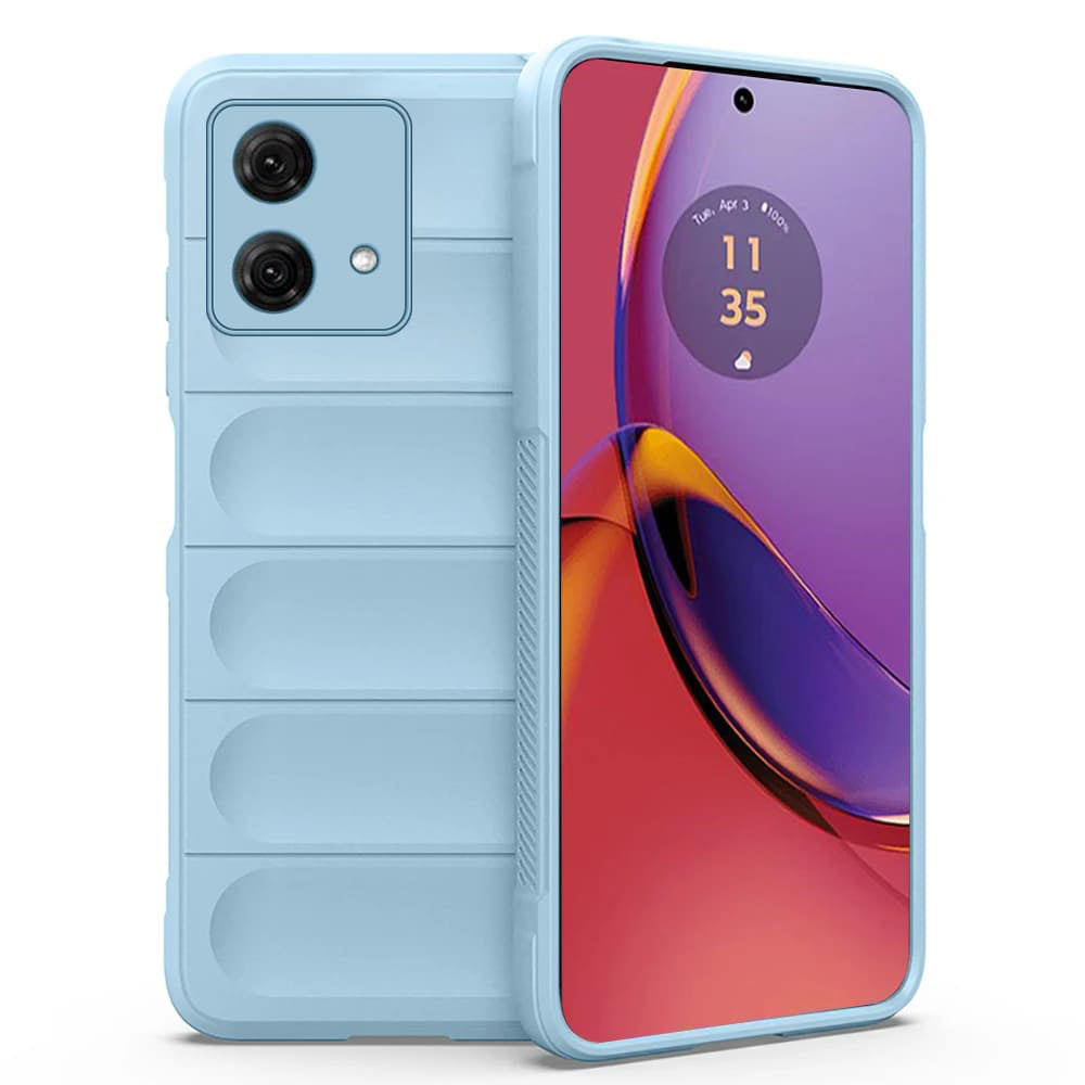 Husa de protectie Techsuit Magic Shield compatibila cu Motorola Moto G84, acoperire spate, albastru inchis
