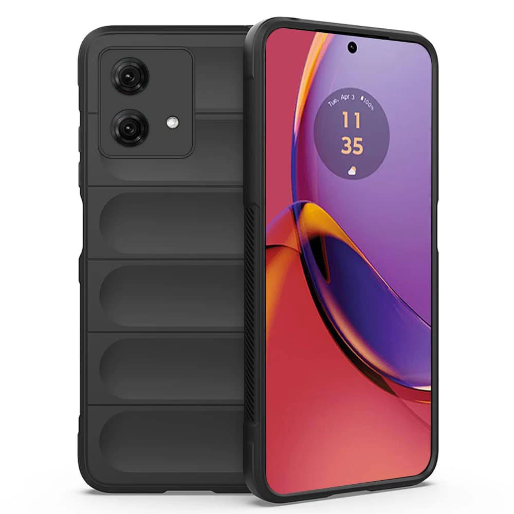 Husa de protectie Techsuit Magic Shield compatibila cu Motorola Moto G84, acoperire spate, negru