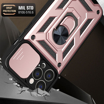 Husa de protectie Techsuit CamShield Series compatibila cu Apple iPhone 13 Pro, acoperire spate, rose gold