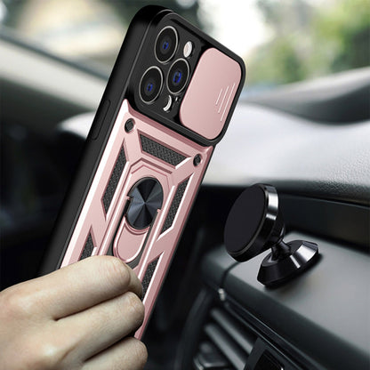 Husa de protectie Techsuit CamShield Series compatibila cu Apple iPhone 13 Pro, acoperire spate, rose gold