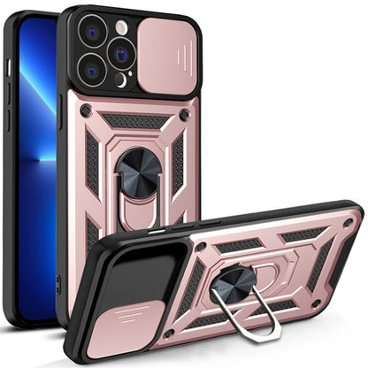 Husa de protectie Techsuit CamShield Series compatibila cu Apple iPhone 13 Pro Max, acoperire spate, rose gold