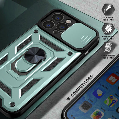 Husa de protectie Techsuit CamShield Series compatibila cu Apple iPhone 13 Pro Max, acoperire spate, verde