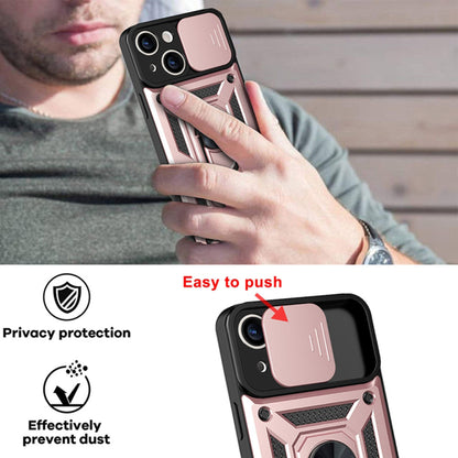 Husa de protectie Techsuit CamShield Series compatibila cu Apple iPhone 13, acoperire spate, rose gold