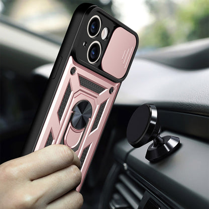 Husa de protectie Techsuit CamShield Series compatibila cu Apple iPhone 13, acoperire spate, rose gold