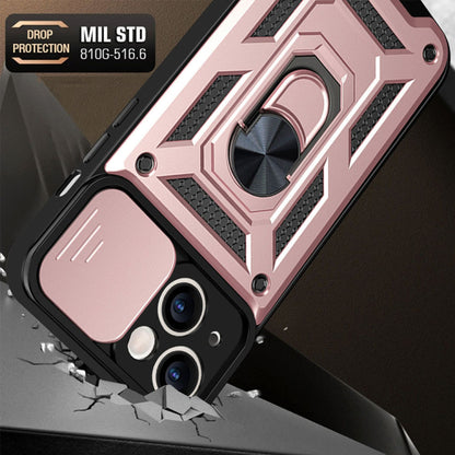 Husa de protectie Techsuit CamShield Series compatibila cu Apple iPhone 13, acoperire spate, rose gold
