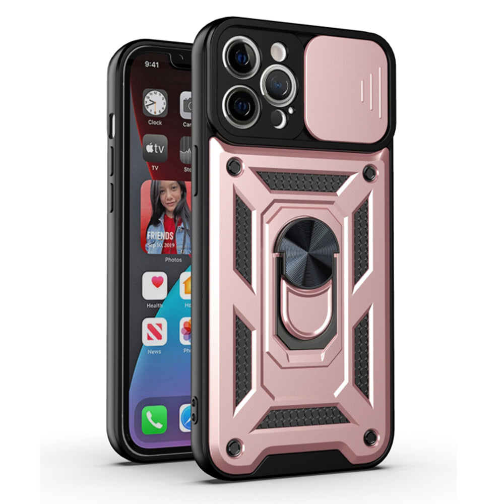 Husa de protectie Techsuit CamShield Series compatibila cu Apple iPhone 11 Pro, acoperire spate, rose gold
