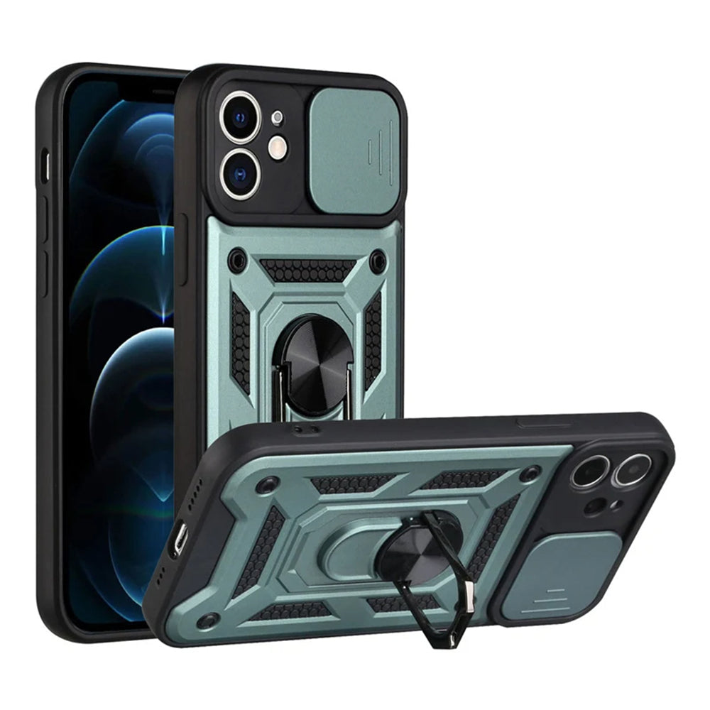 Husa de protectie Techsuit CamShield Series compatibila cu Apple iPhone 11, acoperire spate, verde