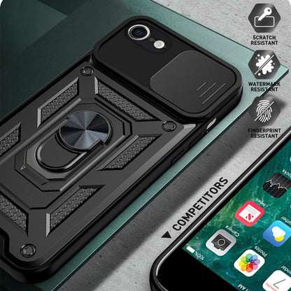 Husa de protectie Techsuit CamShield Series compatibila cu Apple iPhone 8, acoperire spate, verde
