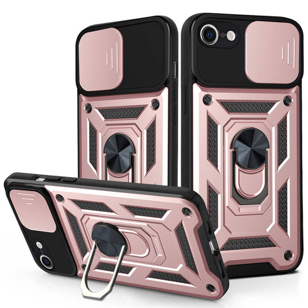 Husa de protectie Techsuit CamShield Series compatibila cu Apple iPhone 7, acoperire spate, rose gold