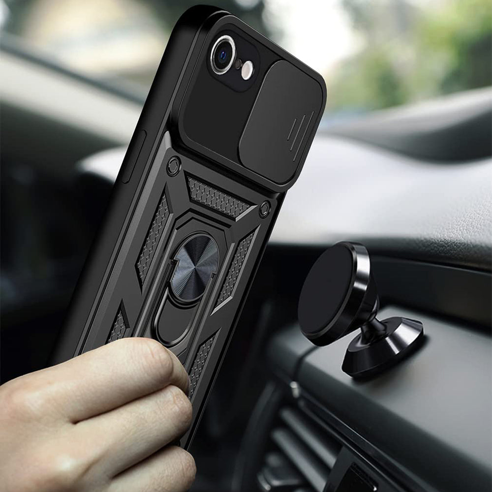 Husa de protectie Techsuit CamShield Series compatibila cu Apple iPhone SE 2020, acoperire spate, albastru