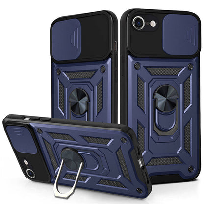 Husa de protectie Techsuit CamShield Series compatibila cu Apple iPhone SE 2020, acoperire spate, albastru