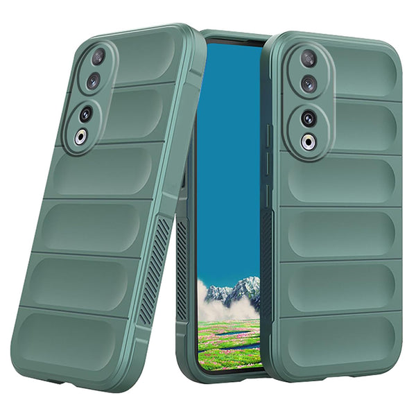 Husa de protectie Techsuit Magic Shield compatibila cu Honor 90, acoperire spate, verde