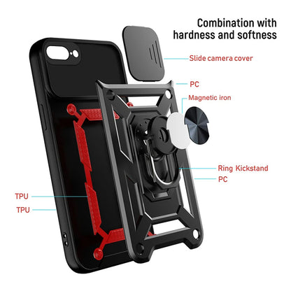 Husa de protectie Techsuit CamShield Series compatibila cu Apple iPhone 7 Plus, acoperire spate, rose gold