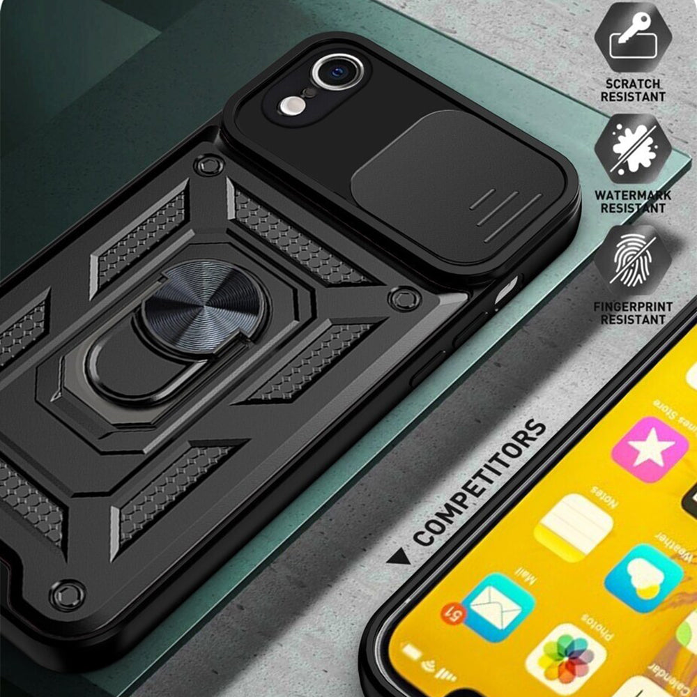 Husa de protectie Techsuit CamShield Series compatibila cu Apple iPhone XR, acoperire spate, verde