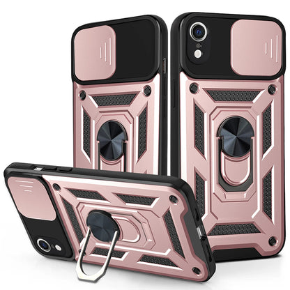Husa de protectie Techsuit CamShield Series compatibila cu Apple iPhone XR, acoperire spate, rose gold