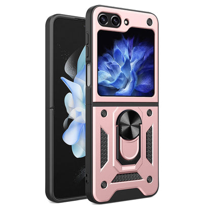 Husa de protectie Techsuit CamShield Series compatibila cu Samsung Galaxy Z Flip5, acoperire spate, rose gold