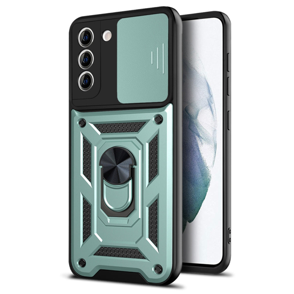 Husa de protectie Techsuit CamShield Series compatibila cu Samsung Galaxy S21 Plus 5G, acoperire spate, verde