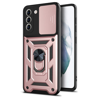 Husa de protectie Techsuit CamShield Series compatibila cu Samsung Galaxy S21 Plus 5G, acoperire spate, rose gold