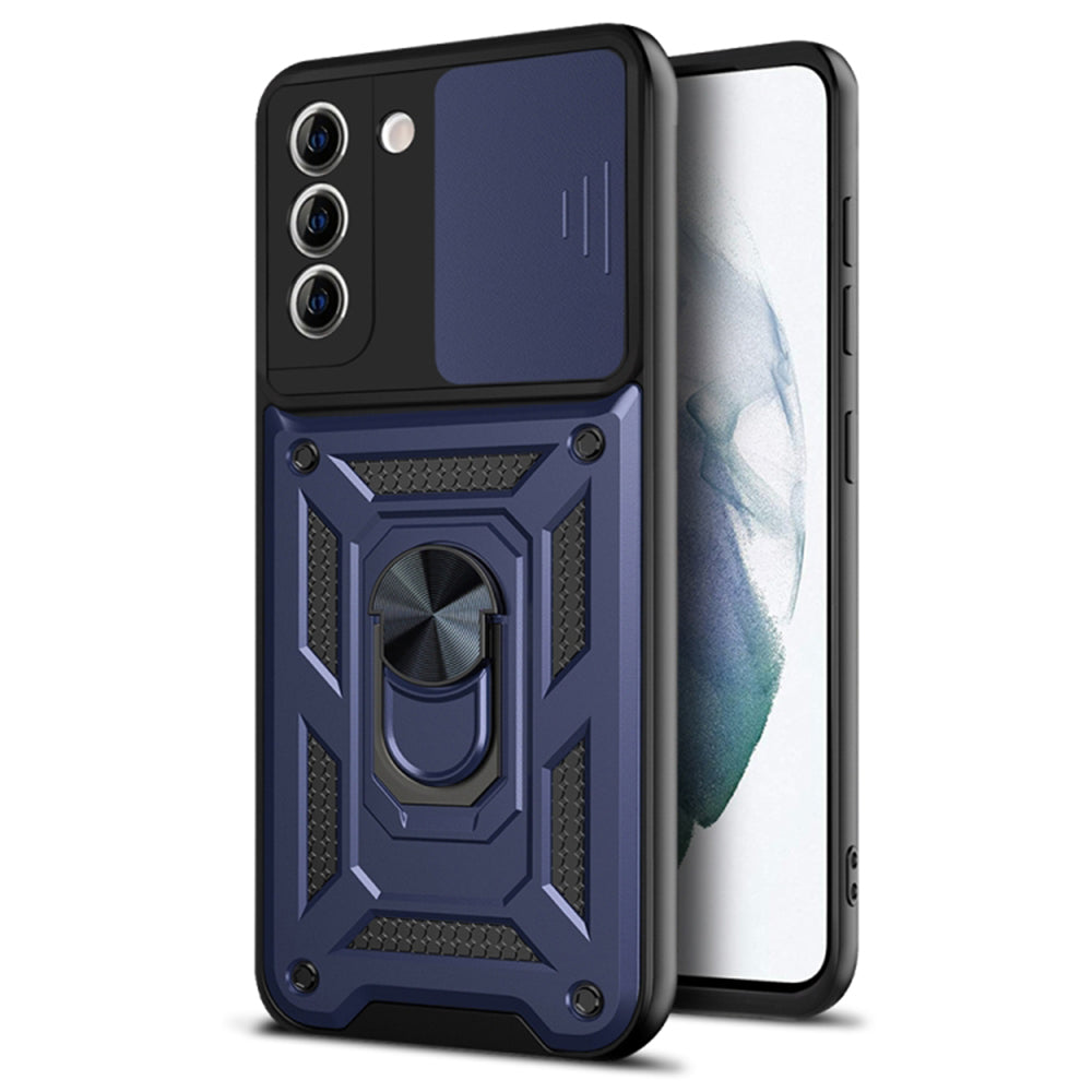 Husa de protectie Techsuit CamShield Series compatibila cu Samsung Galaxy S21 Plus 5G, acoperire spate, albastru