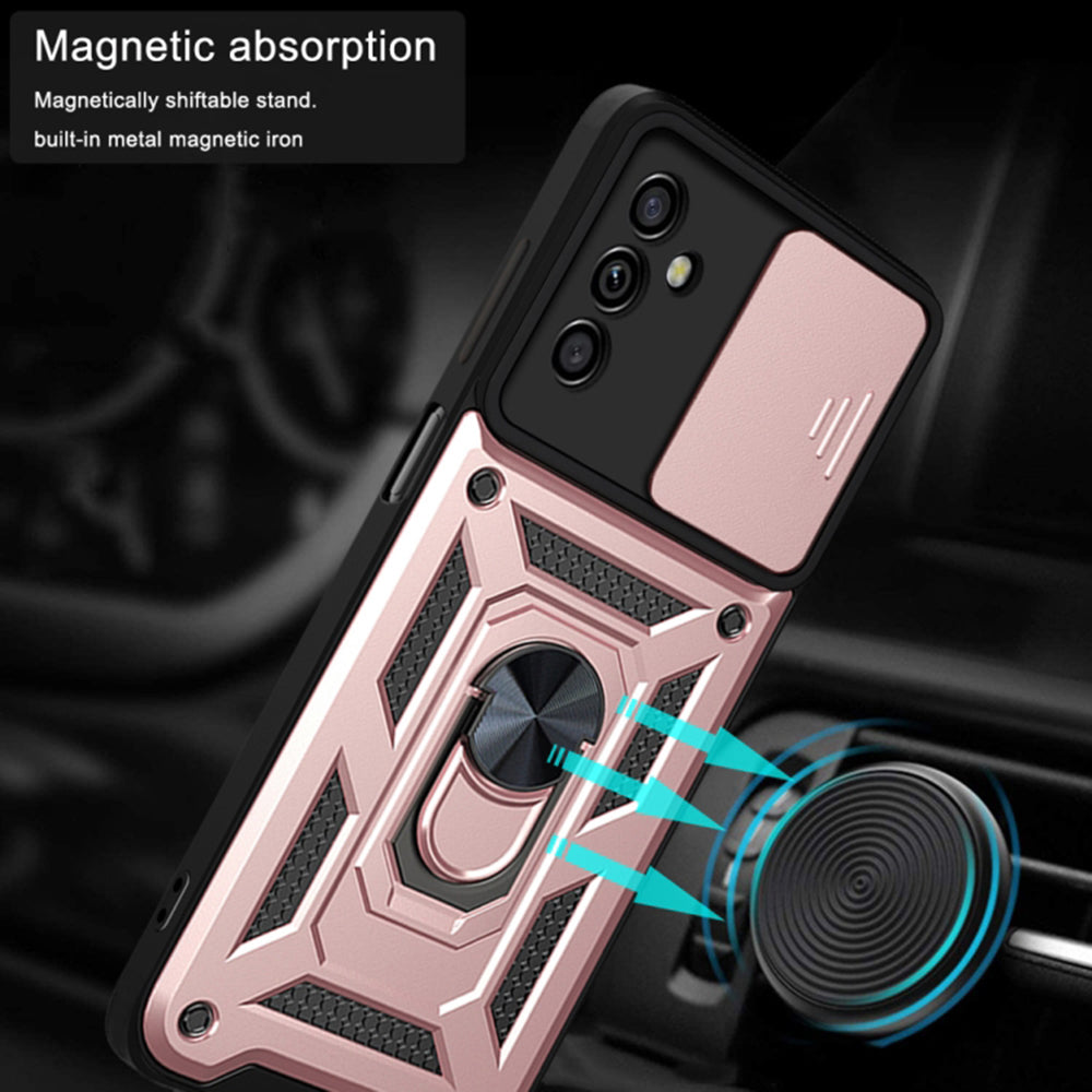 Husa de protectie Techsuit CamShield Series compatibila cu Samsung Galaxy A04s, acoperire spate, rose gold