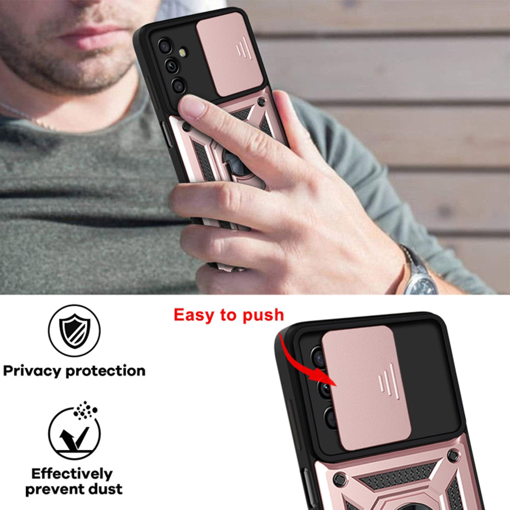 Husa de protectie Techsuit CamShield Series compatibila cu Samsung Galaxy A13 5G, acoperire spate, rose gold