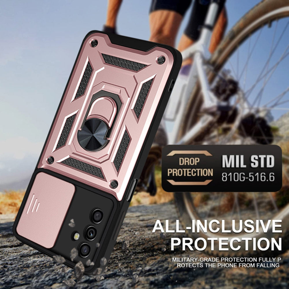Husa de protectie Techsuit CamShield Series compatibila cu Samsung Galaxy A04s, acoperire spate, rose gold