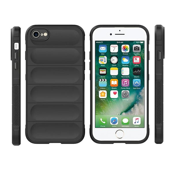 Husa de protectie Techsuit Magic Shield compatibila cu Apple iPhone 7, acoperire spate, negru