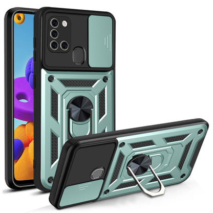 Husa de protectie Techsuit CamShield Series compatibila cu Samsung Galaxy A21s, acoperire spate, verde