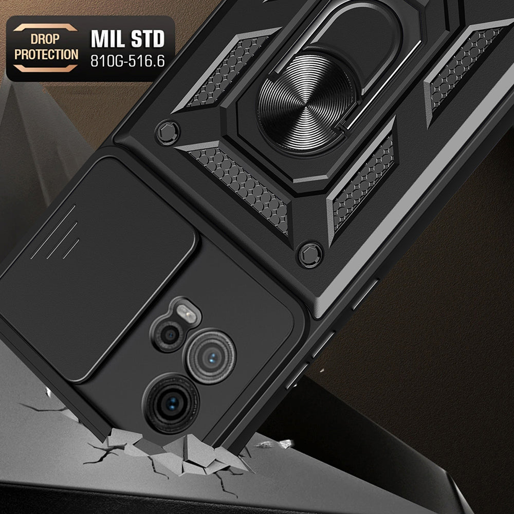 Husa de protectie Techsuit CamShield Series compatibila cu Motorola Moto G72, acoperire spate, rose gold