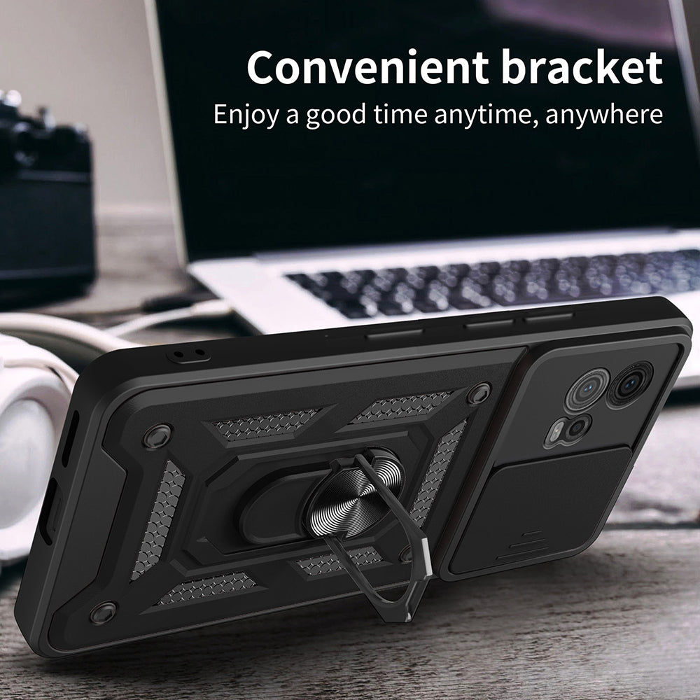 Husa de protectie Techsuit CamShield Series compatibila cu Motorola Moto G72, acoperire spate, albastru