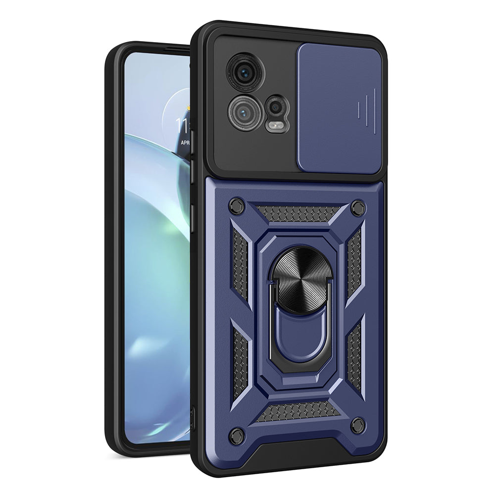 Husa de protectie Techsuit CamShield Series compatibila cu Motorola Moto G72, acoperire spate, albastru