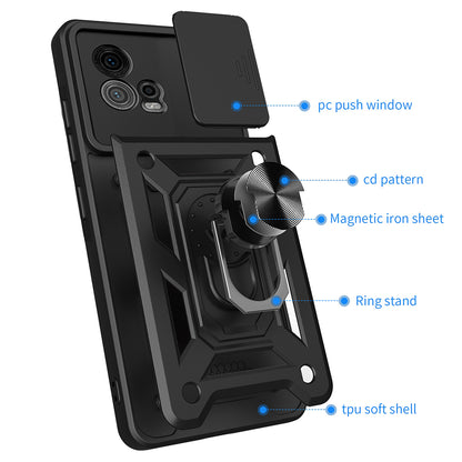 Husa de protectie Techsuit CamShield Series compatibila cu Motorola Moto G72, acoperire spate, albastru