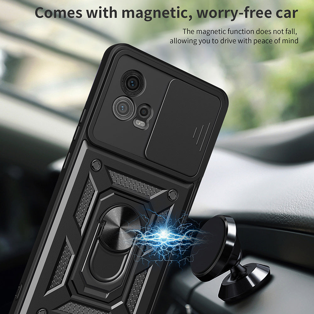 Husa de protectie Techsuit CamShield Series compatibila cu Motorola Moto G72, acoperire spate, albastru