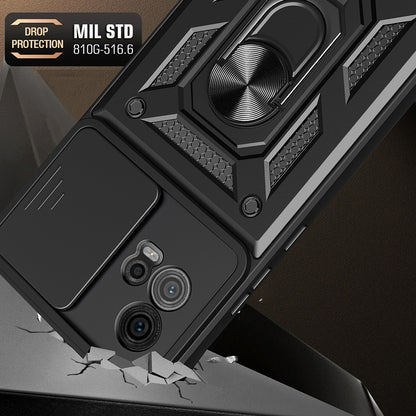 Husa de protectie Techsuit CamShield Series compatibila cu Motorola Moto G72, acoperire spate, albastru