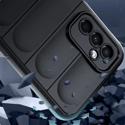 Husa de protectie Techsuit Magic Shield compatibila cu Samsung Galaxy A04S, acoperire spate, albastru inchis
