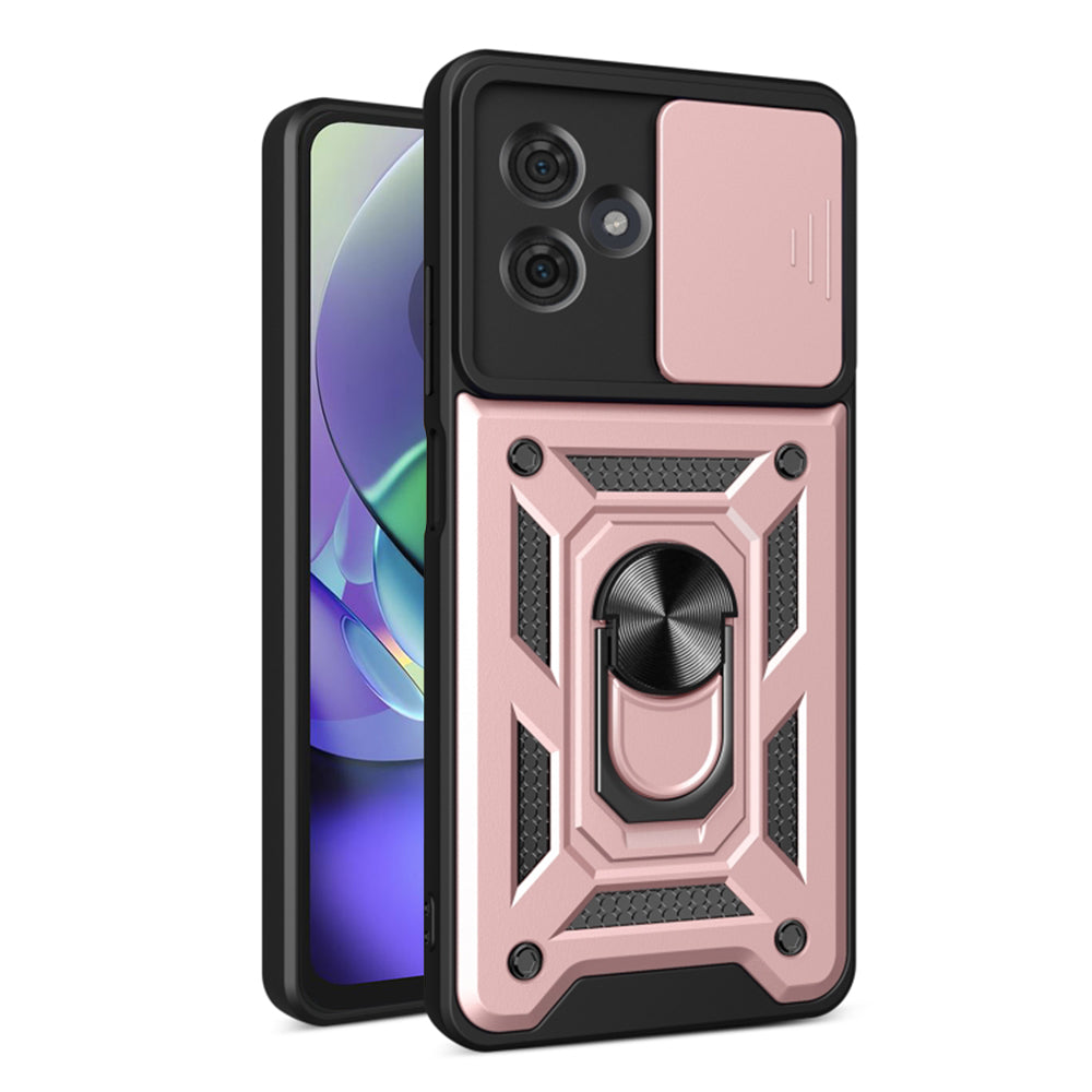 Husa de protectie Techsuit CamShield Series compatibila cu Motorola Moto G54, acoperire spate, rose gold