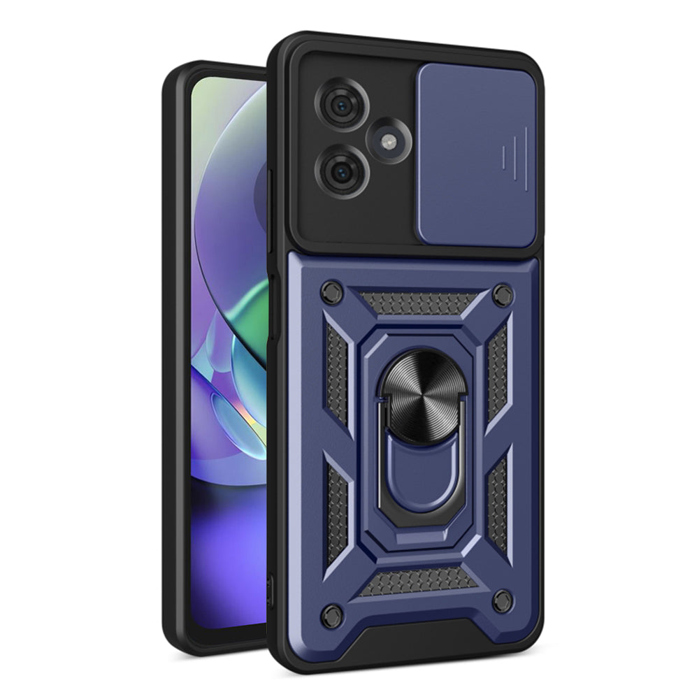 Husa de protectie Techsuit CamShield Series compatibila cu Motorola Moto G54, acoperire spate, albastru