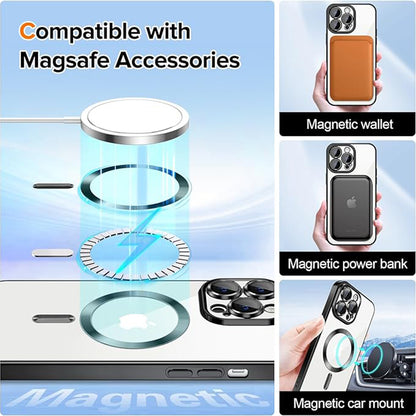 Husa de protectie Techsuit Luxury Crystal MagSafecompatibila cu Apple iPhone 14 Pro Max, acoperire spate, negru