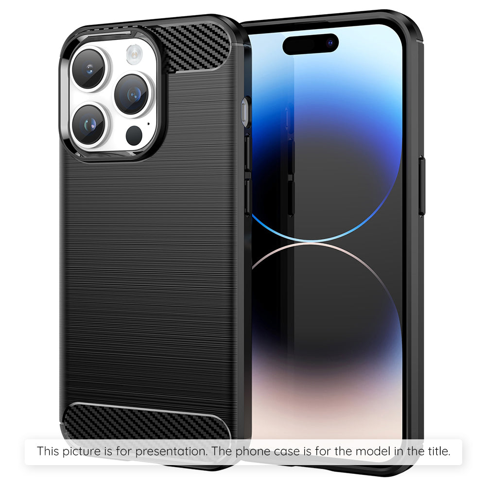 Husa de protectie Techsuit Carbon Siliconecompatibila cu Realme GT 6 , acoperire spate, negru