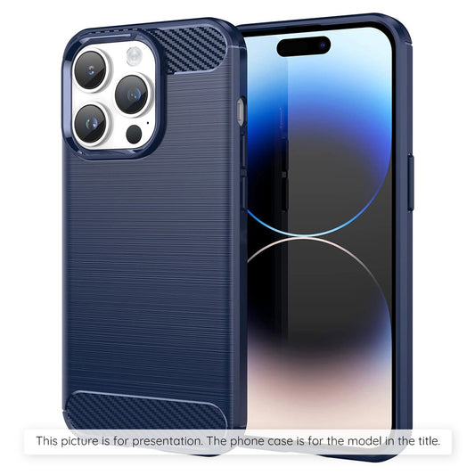 Husa de protectie Techsuit Carbon Siliconecompatibila cu Realme GT 6 , acoperire spate, albastru
