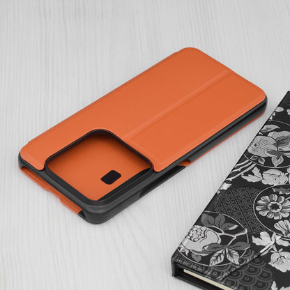 Husa de protectie Techsuit eFold Series compatibila cu Xiaomi 14 Pro, acoperire spate, oranj