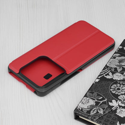 Husa de protectie Techsuit eFold Series compatibila cu Xiaomi 14 Pro, acoperire spate, rosu