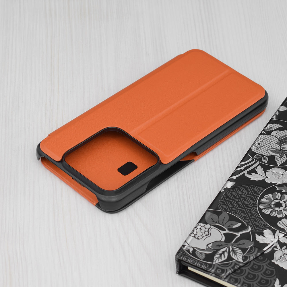 Husa de protectie Techsuit eFold Series compatibila cu Xiaomi 14, acoperire spate, oranj