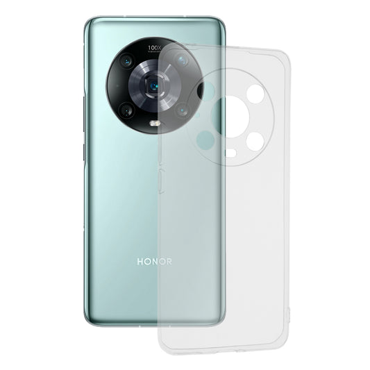 Husa de protectie Techsuit Clear Silicone compatibila cu Honor Magic 4 Pro 5G, acoperire spate, transparent